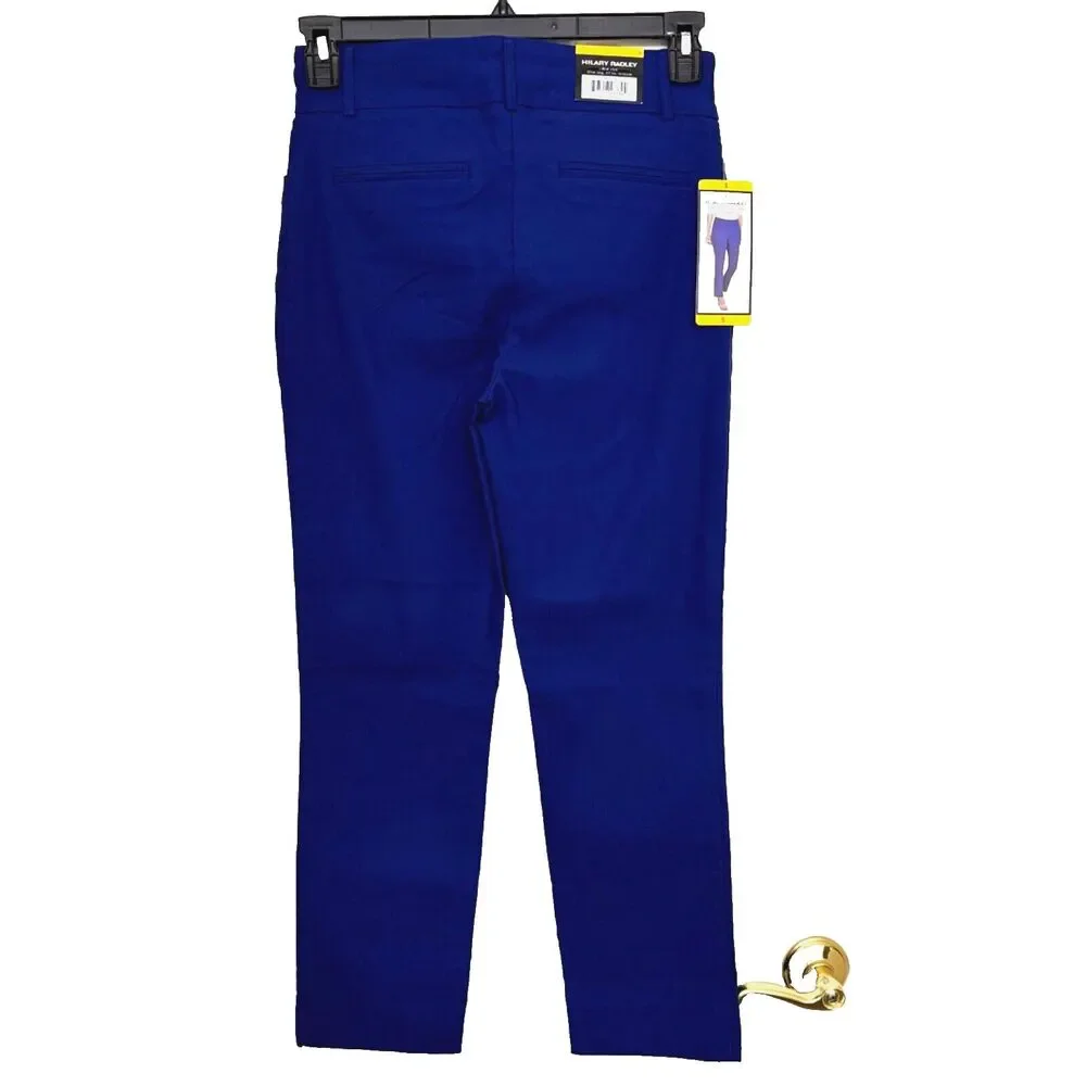 Hilary Radley Women Mid-Rise Sz S Stretch Pull-On Ankle Pant Mazarine Blue - Picture 2 of 7